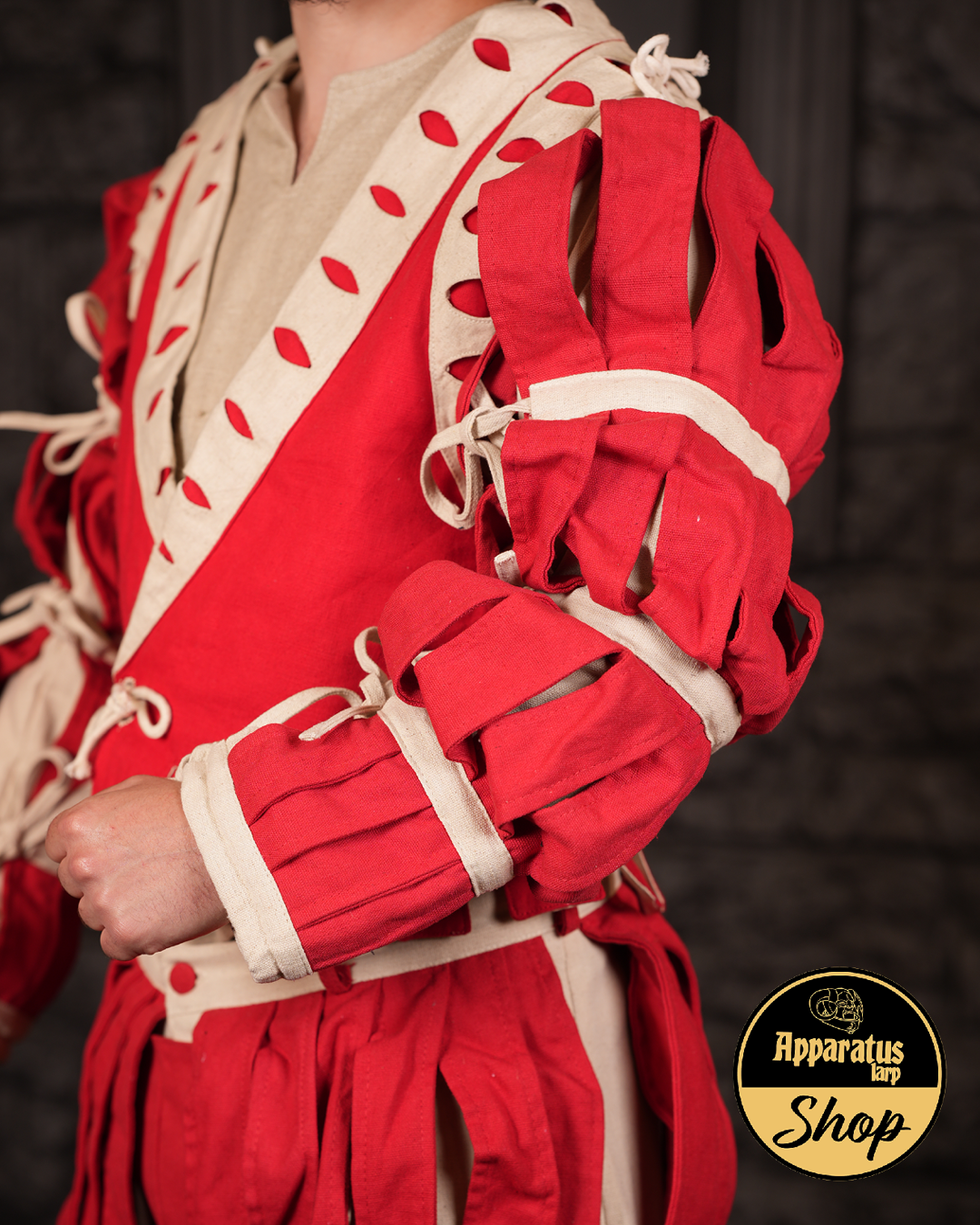 Landsknecht Long Sleeve Imperialis Stripes Red/Natural