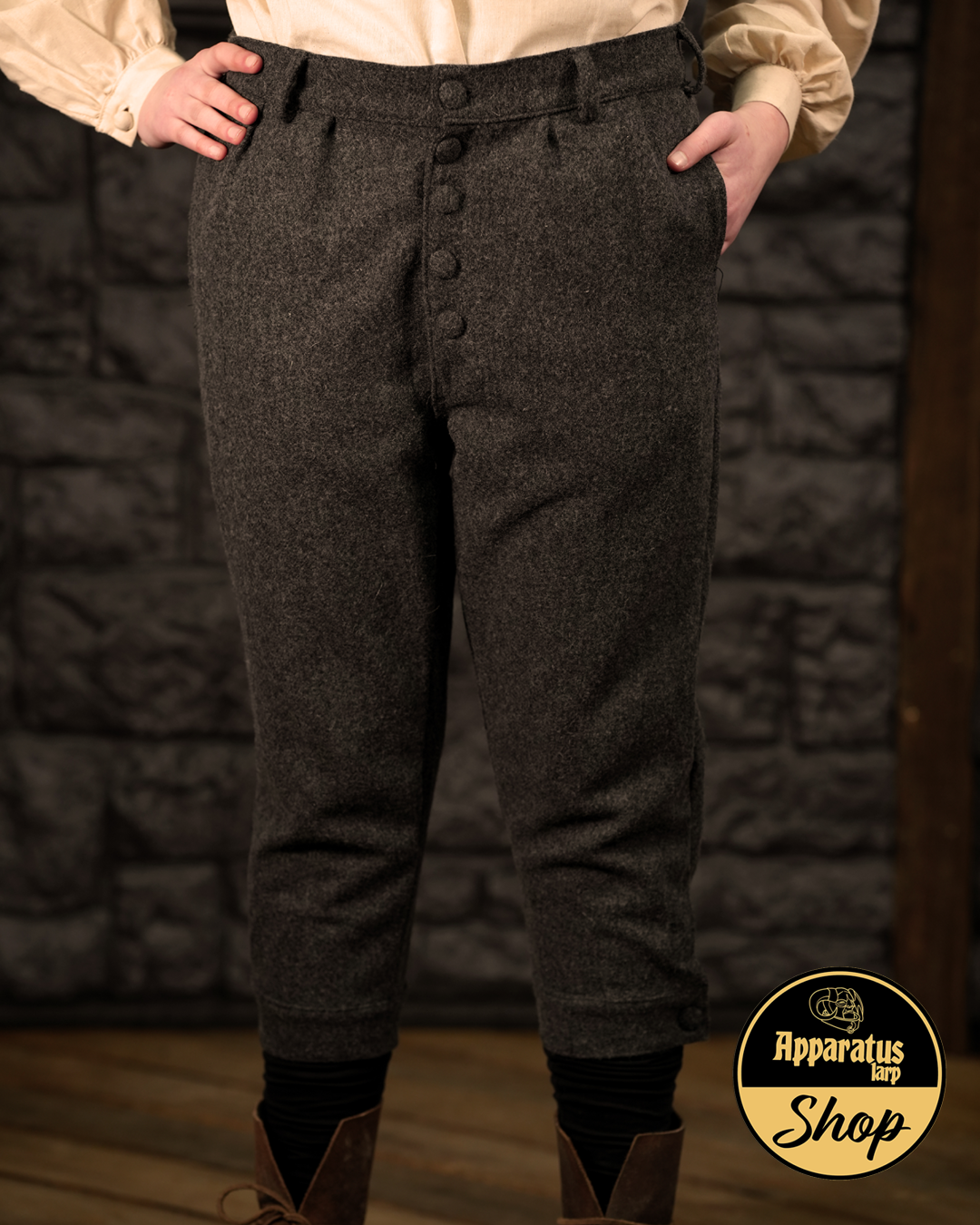 Musketeer Breeches Aramis wool grey