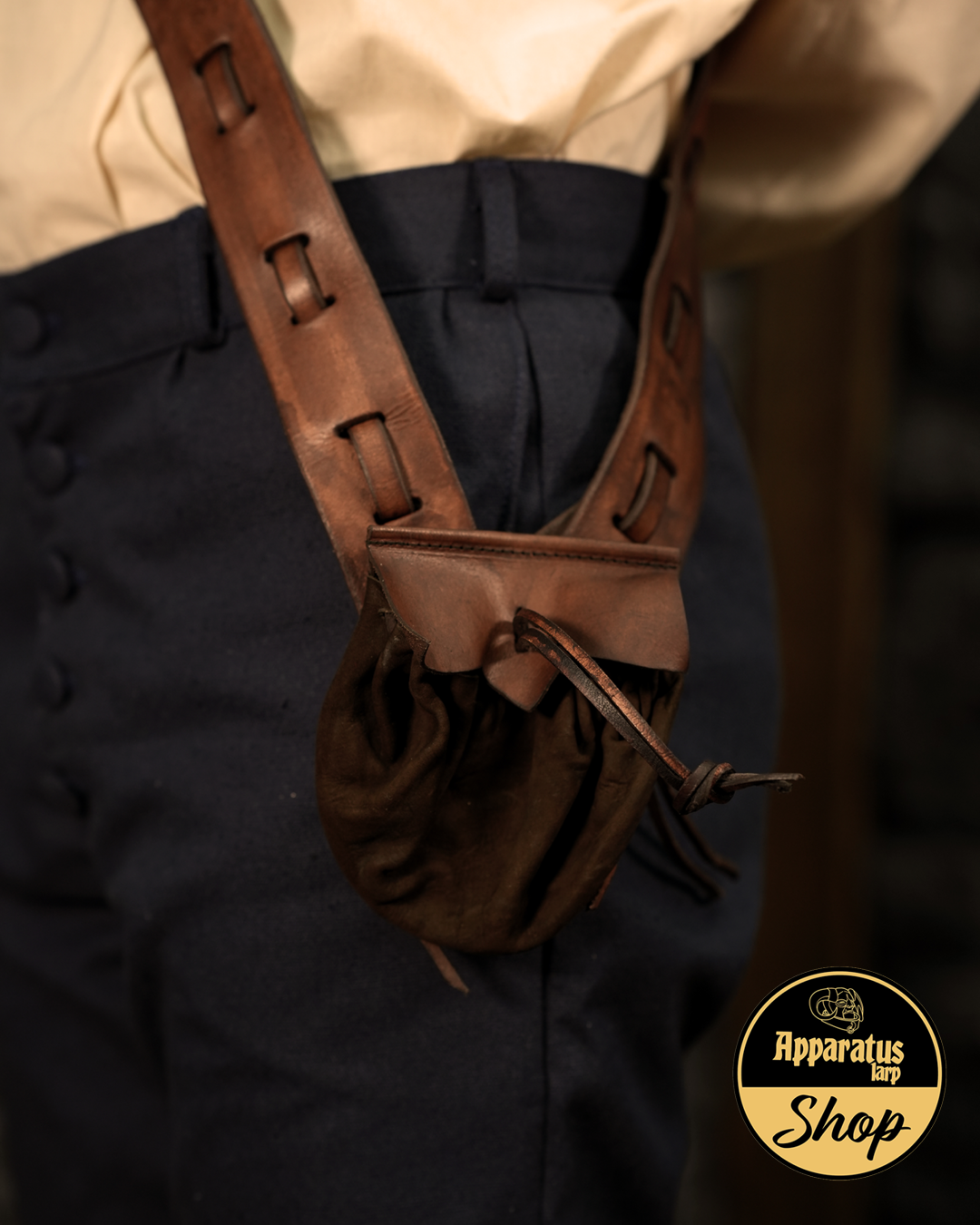 Leder Crossbelt Pulvergürtel