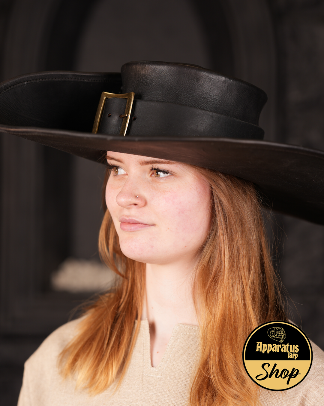 Musketeer leather hat