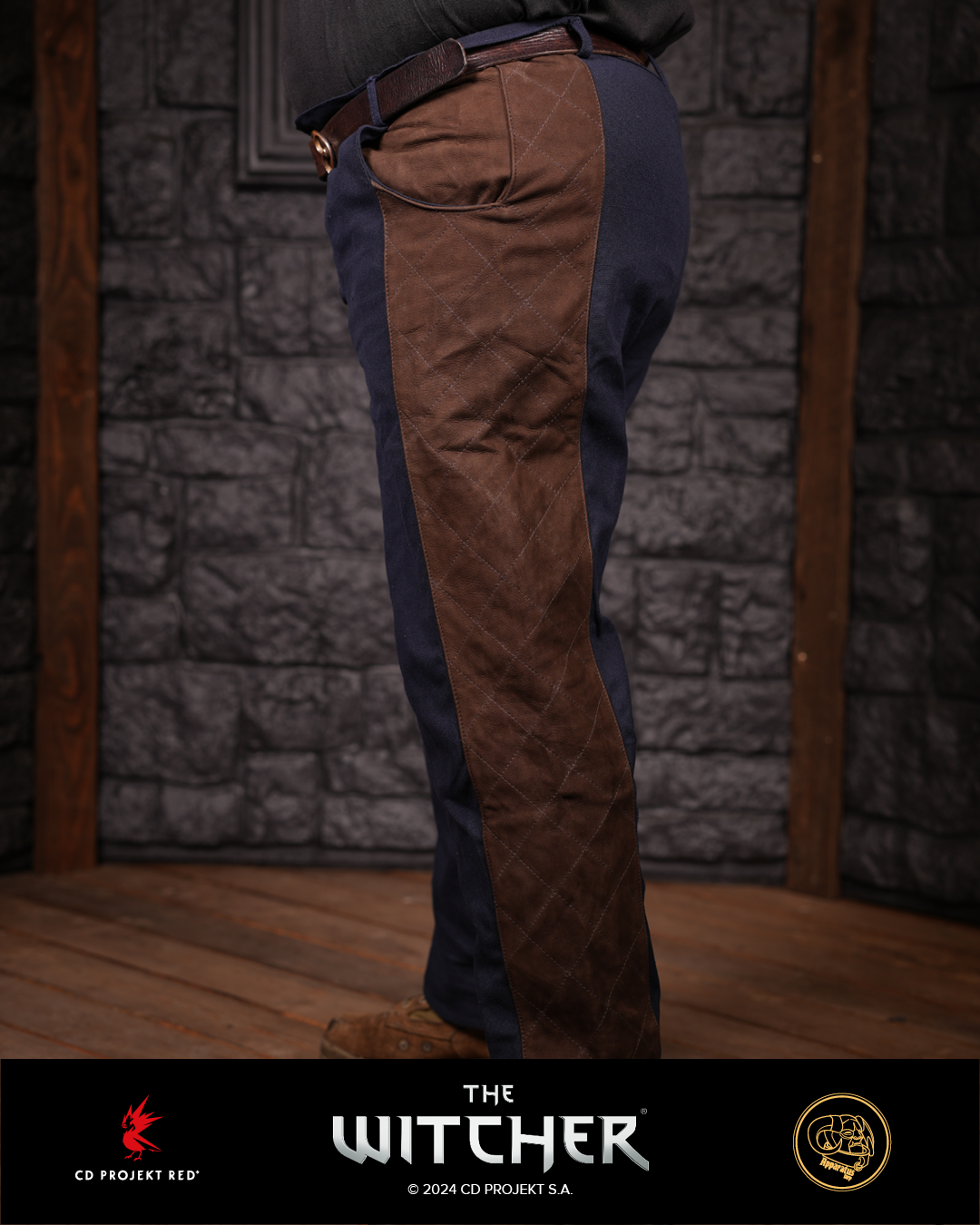 Geralt Hose gesteppt blau