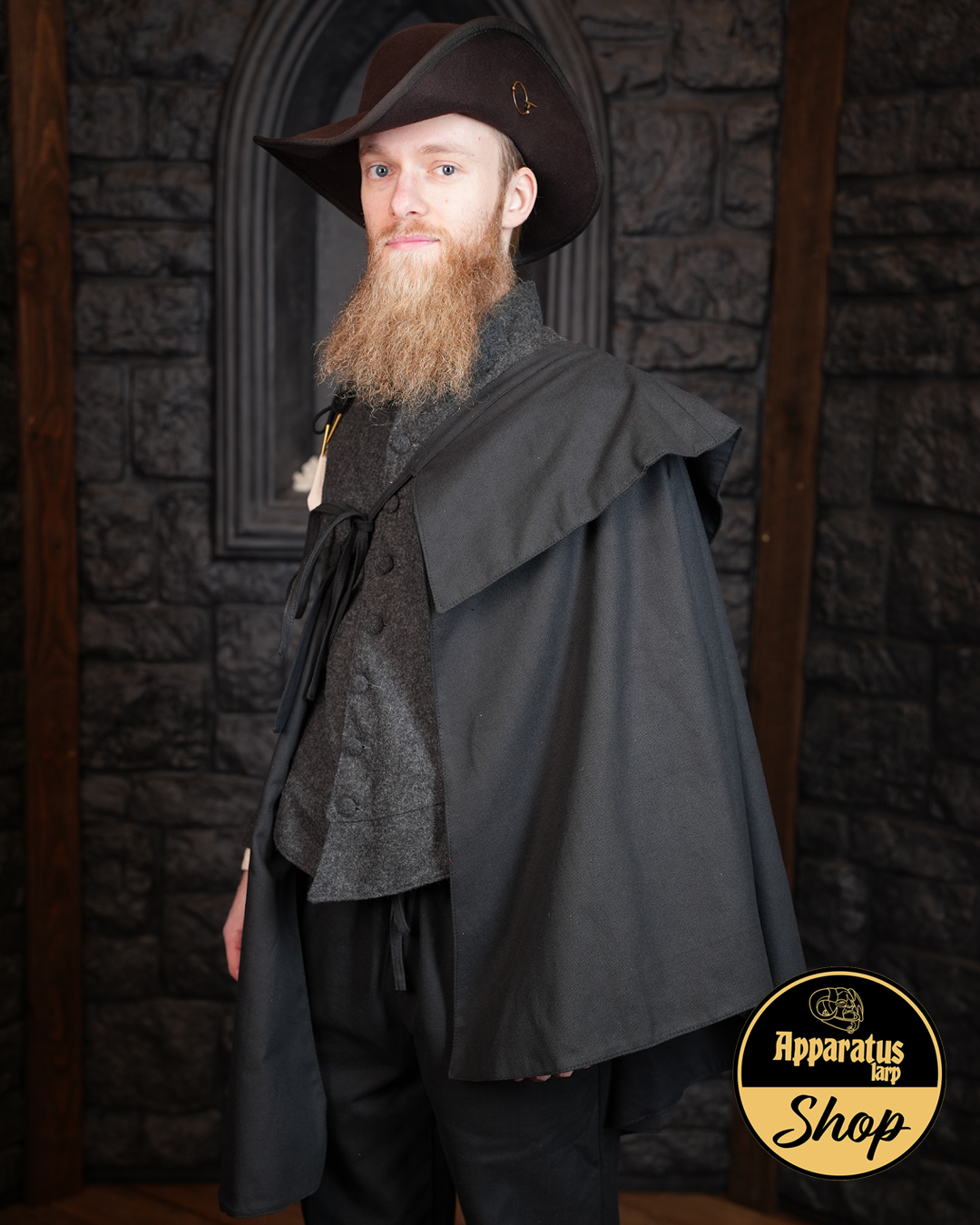 Diego fencing cape canvas black