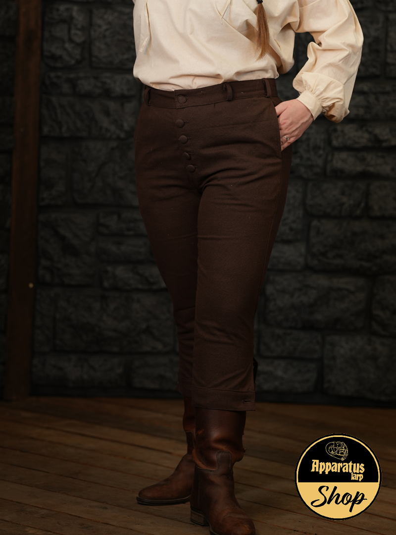 Musketier Kniebundhose Aramis Braun