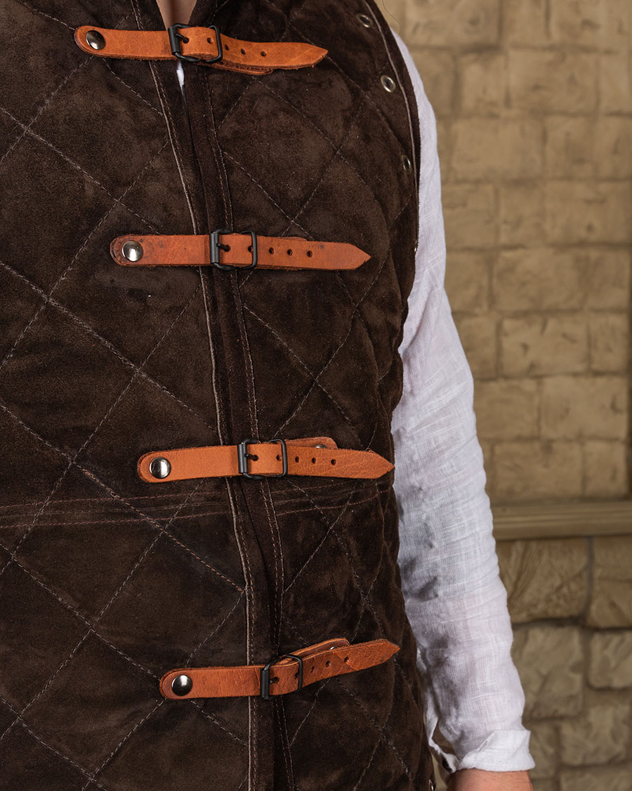 Arthur Gambeson Weste Wildleder