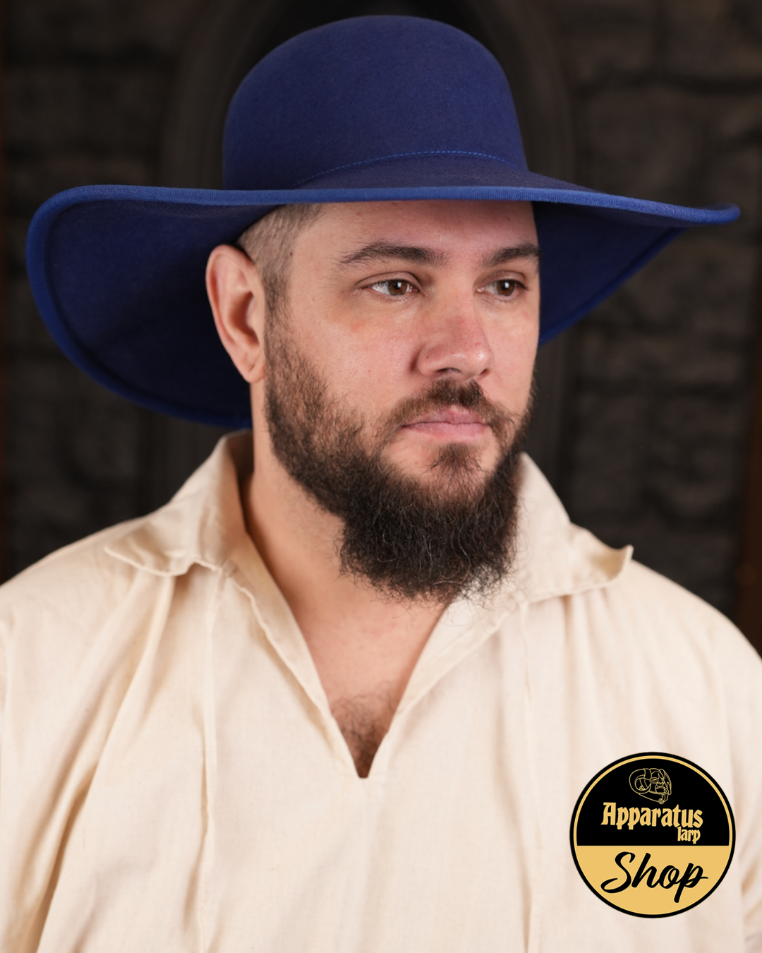 Filzhut royalblau