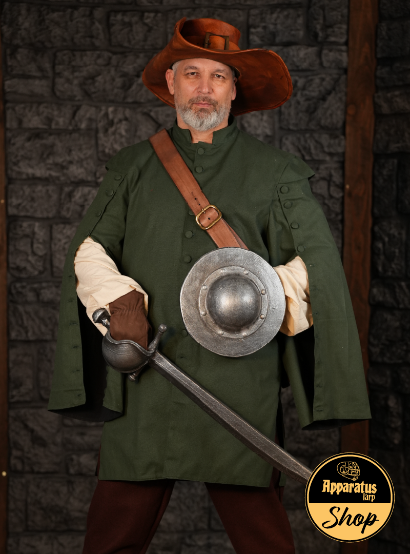 Musketier Mantel Porthos Grün
