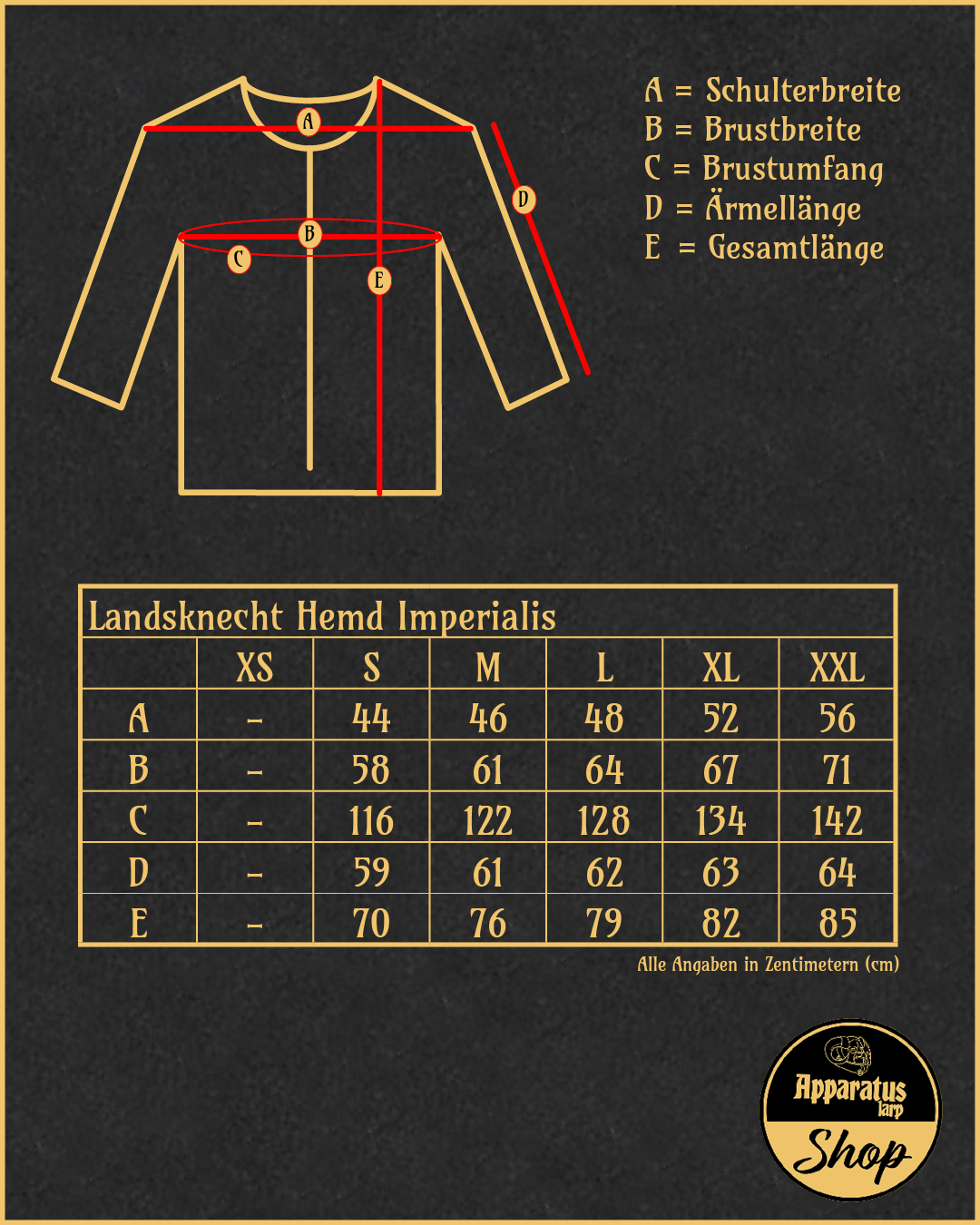 Landsknecht Ärmel Schnitte Imperialis Rot/Schwarz