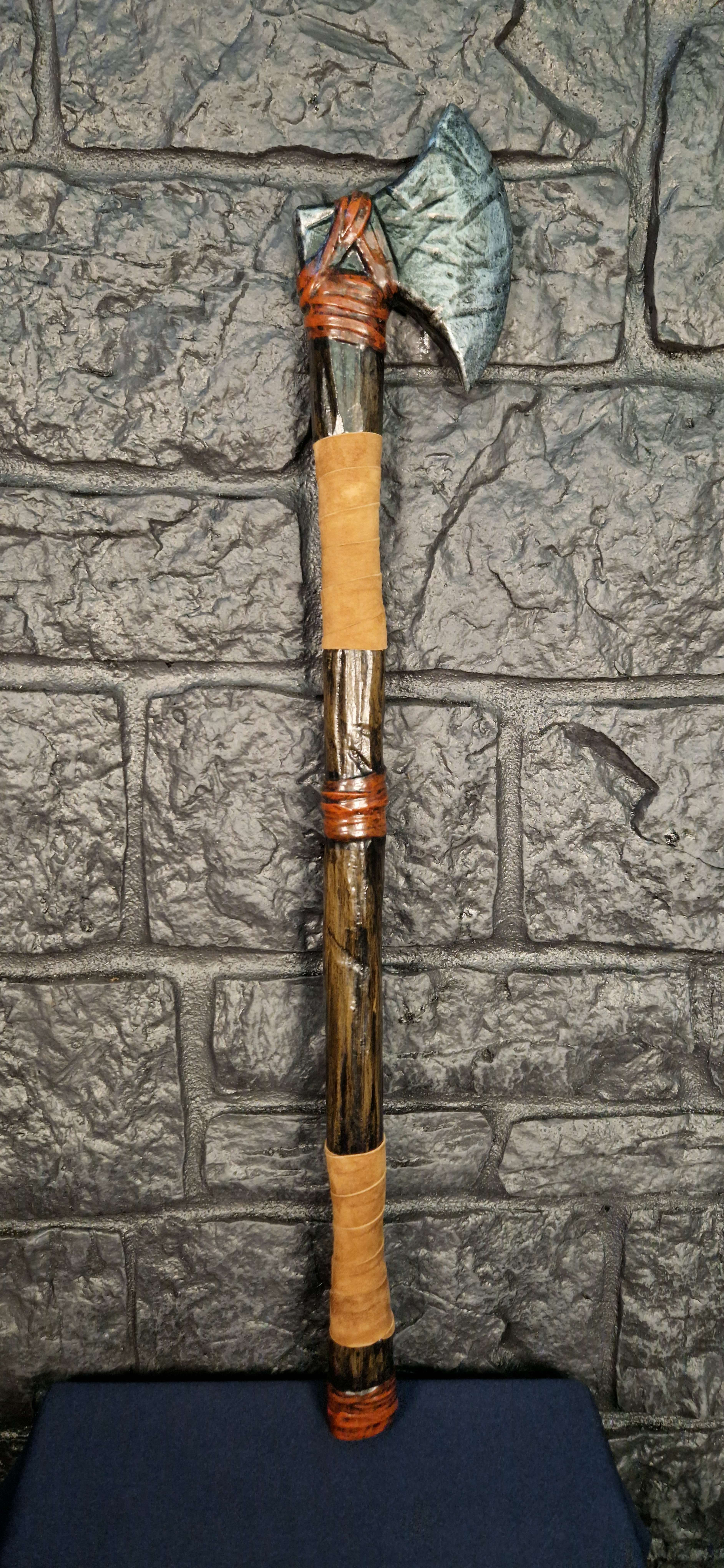 Axe with Leather Grip