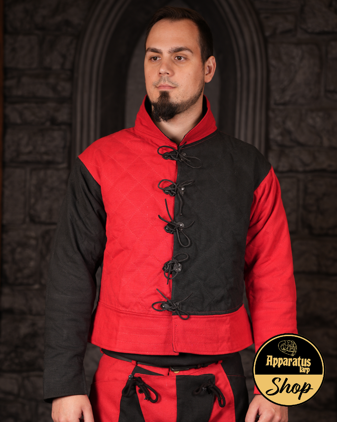 Landsknecht Wams Imperialis Rot/Schwarz