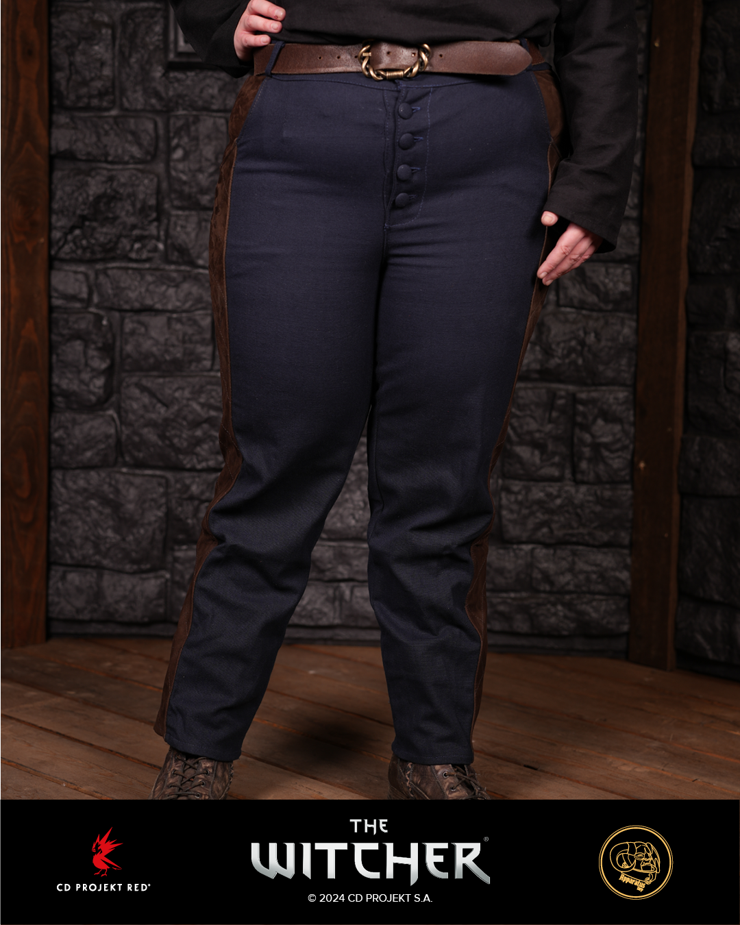 Geralt Hose gesteppt blau