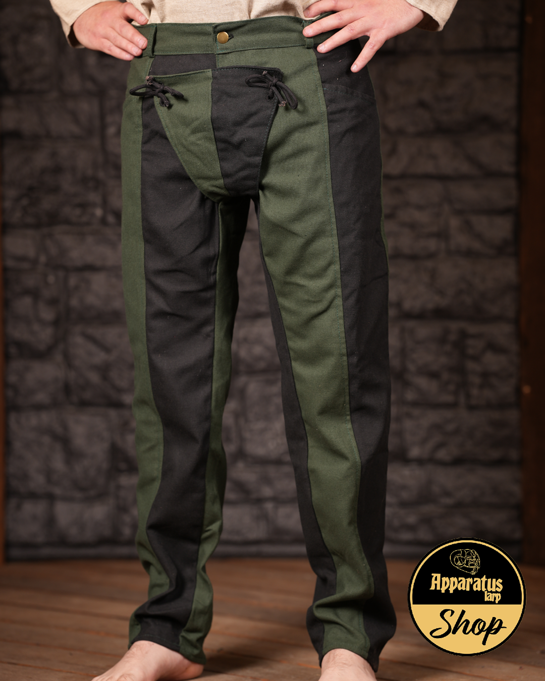 Imperialis Landsknecht Trousers green/black