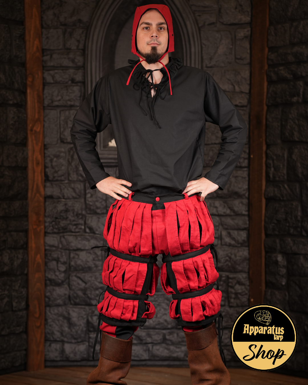 Landsknecht breeches Imperialis stripes red/black