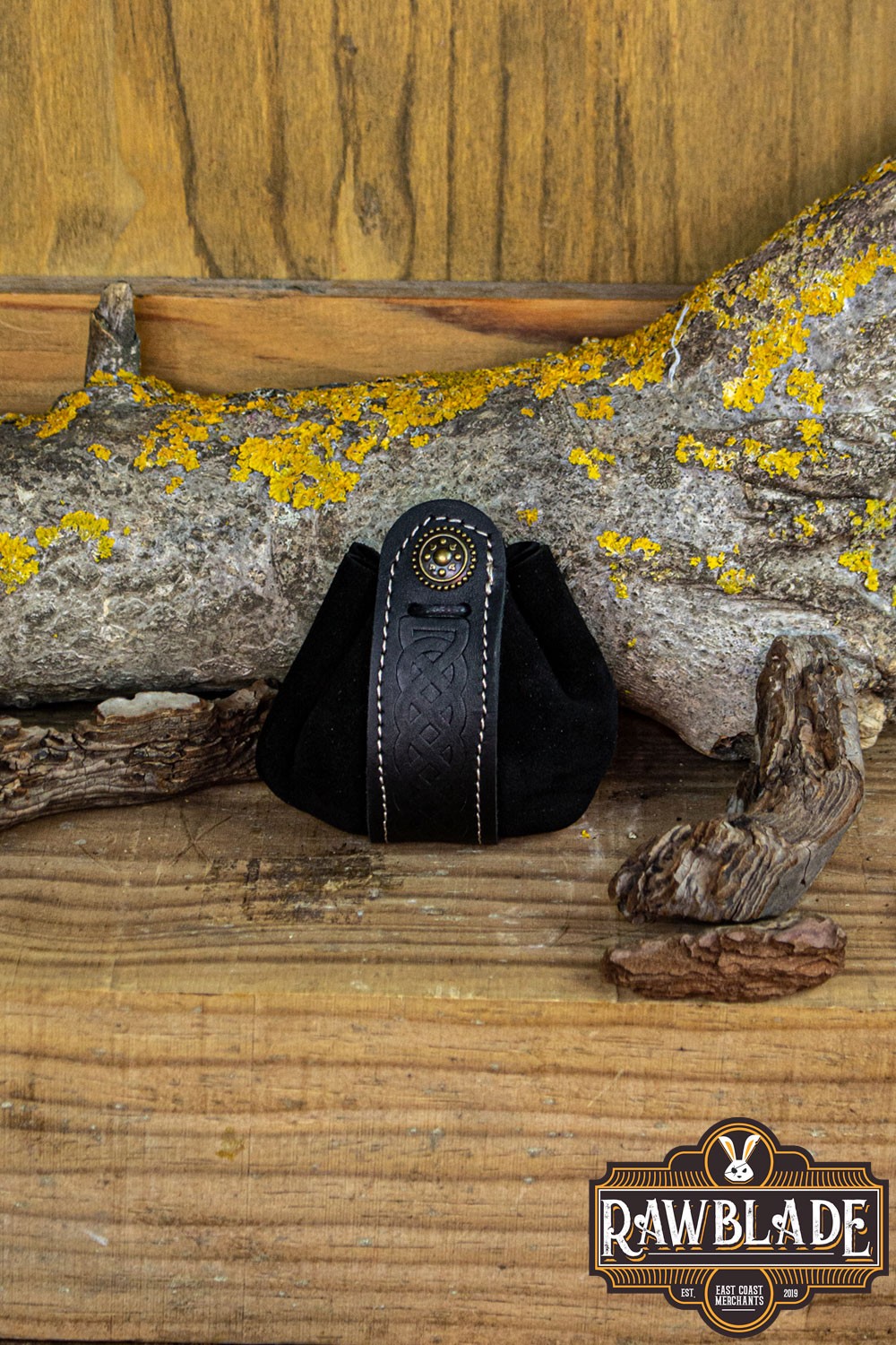 Wanderer Pouch Small Black Splitleather