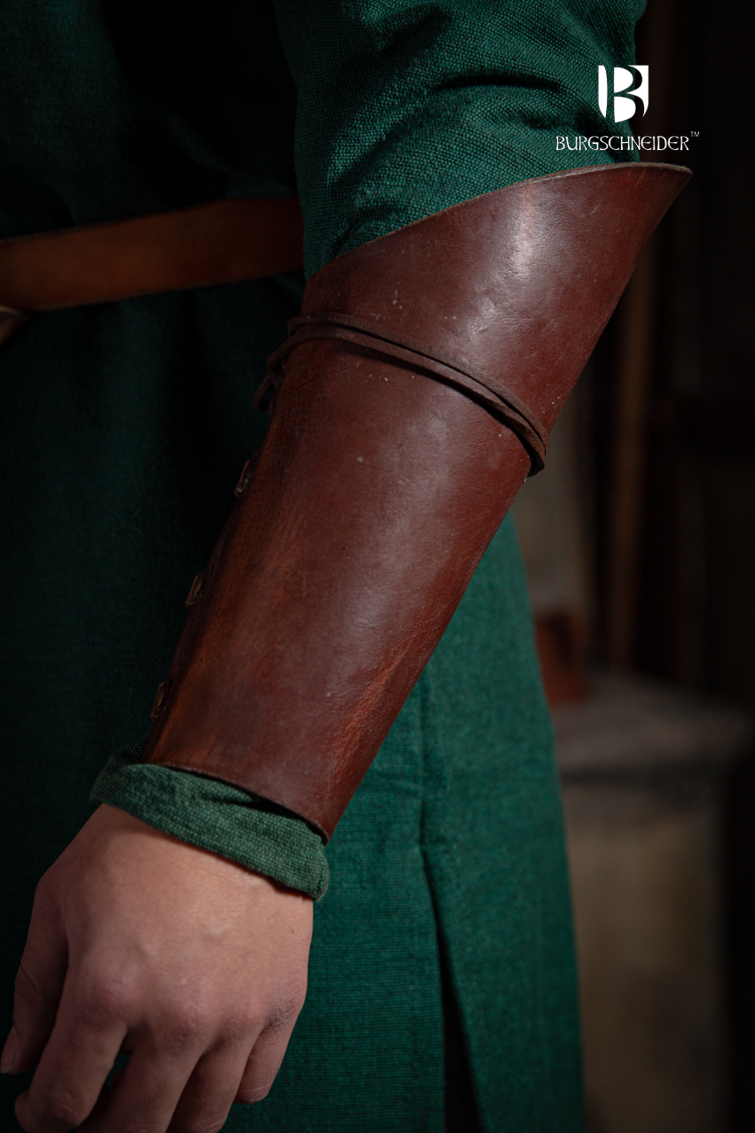 Leather Bracers Rawlin Brown