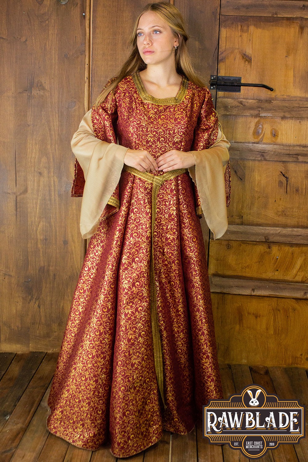 Aquitania Edles Kleid Rot L/XL