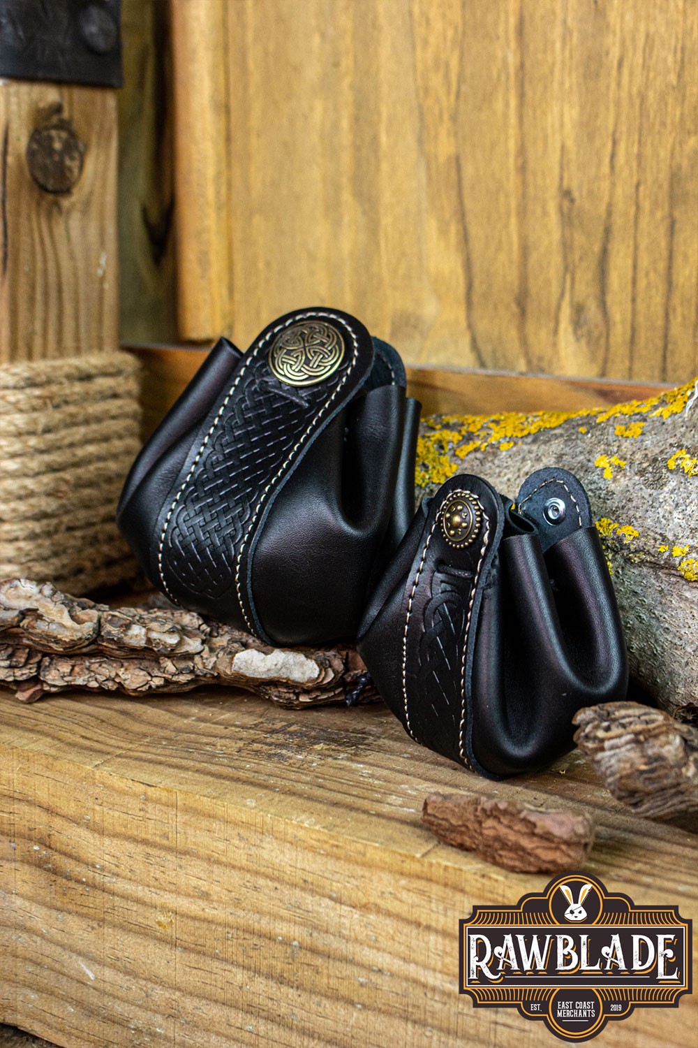 Wanderer Pouch Small Black Leather
