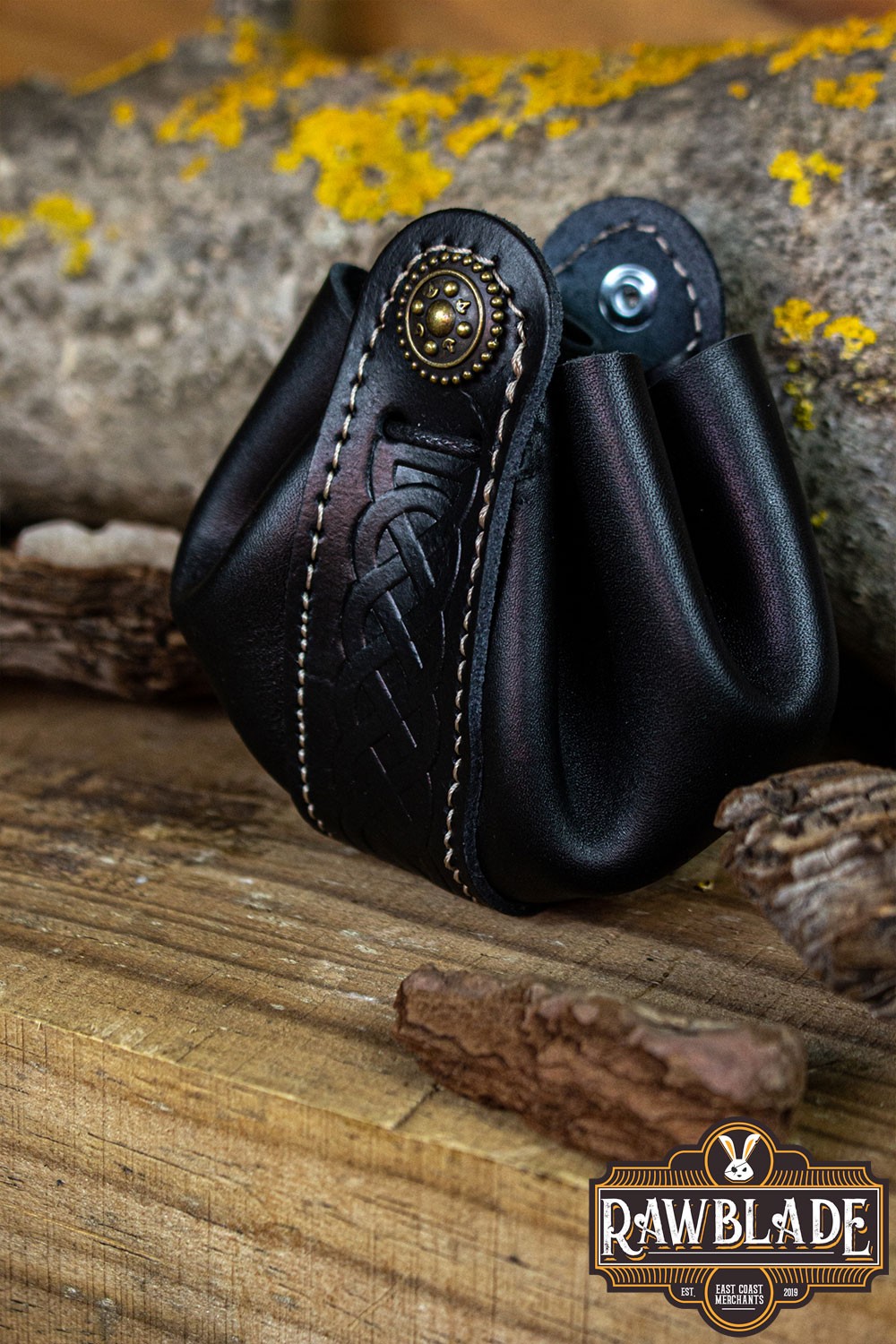 Wanderer Pouch Small Black Leather