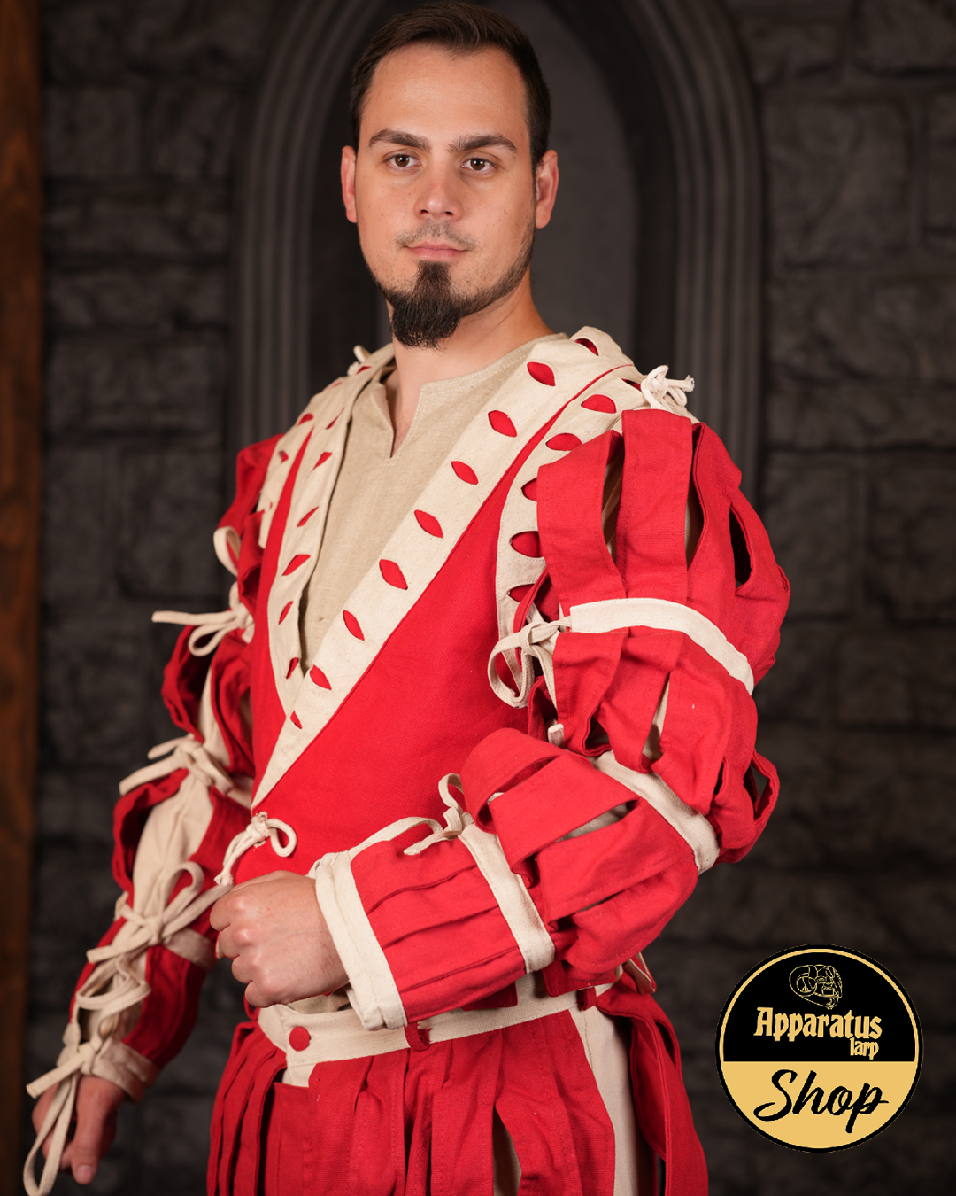 Landsknecht Long Sleeve Imperialis Stripes Red/Natural