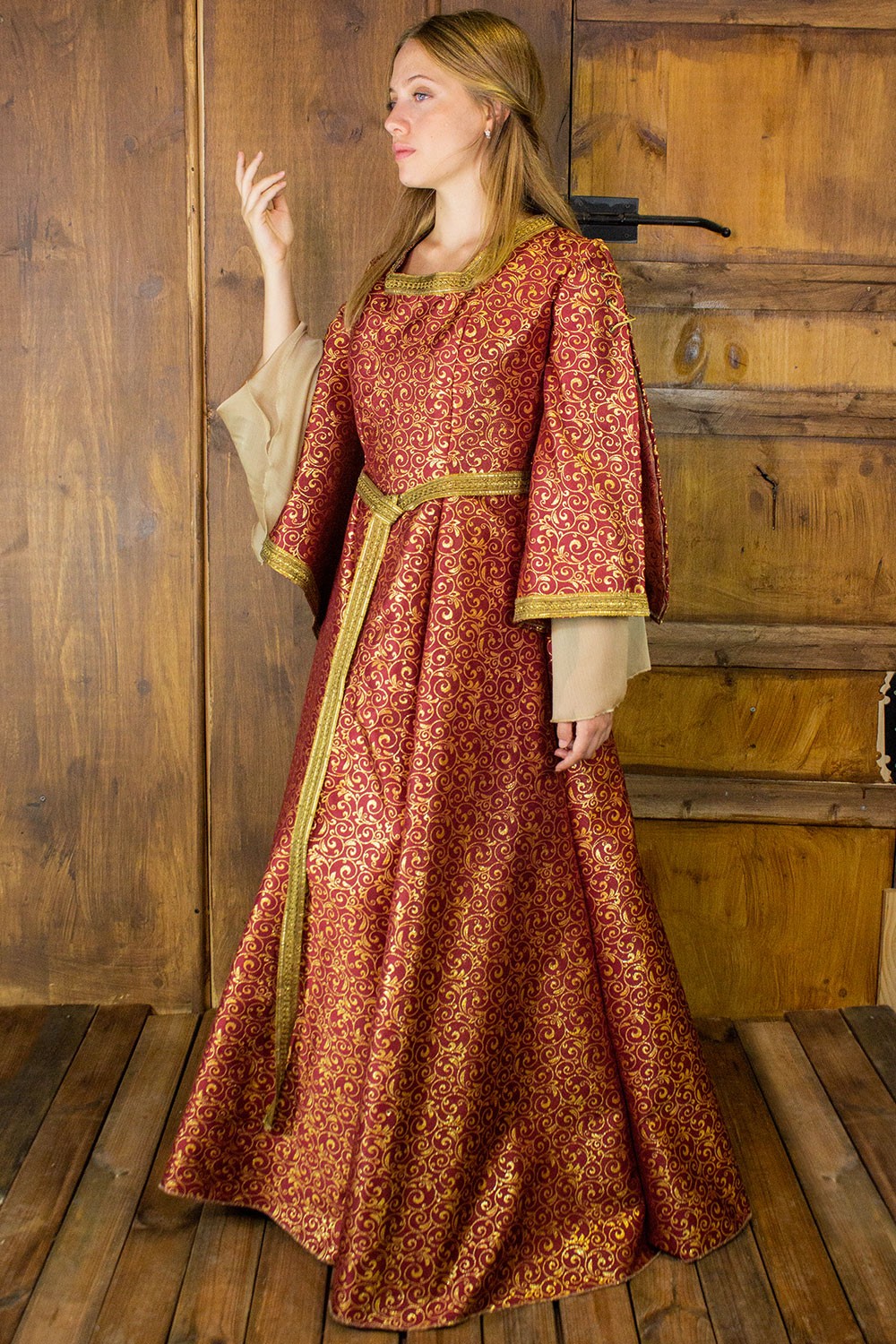 Aquitania Edles Kleid Rot L/XL